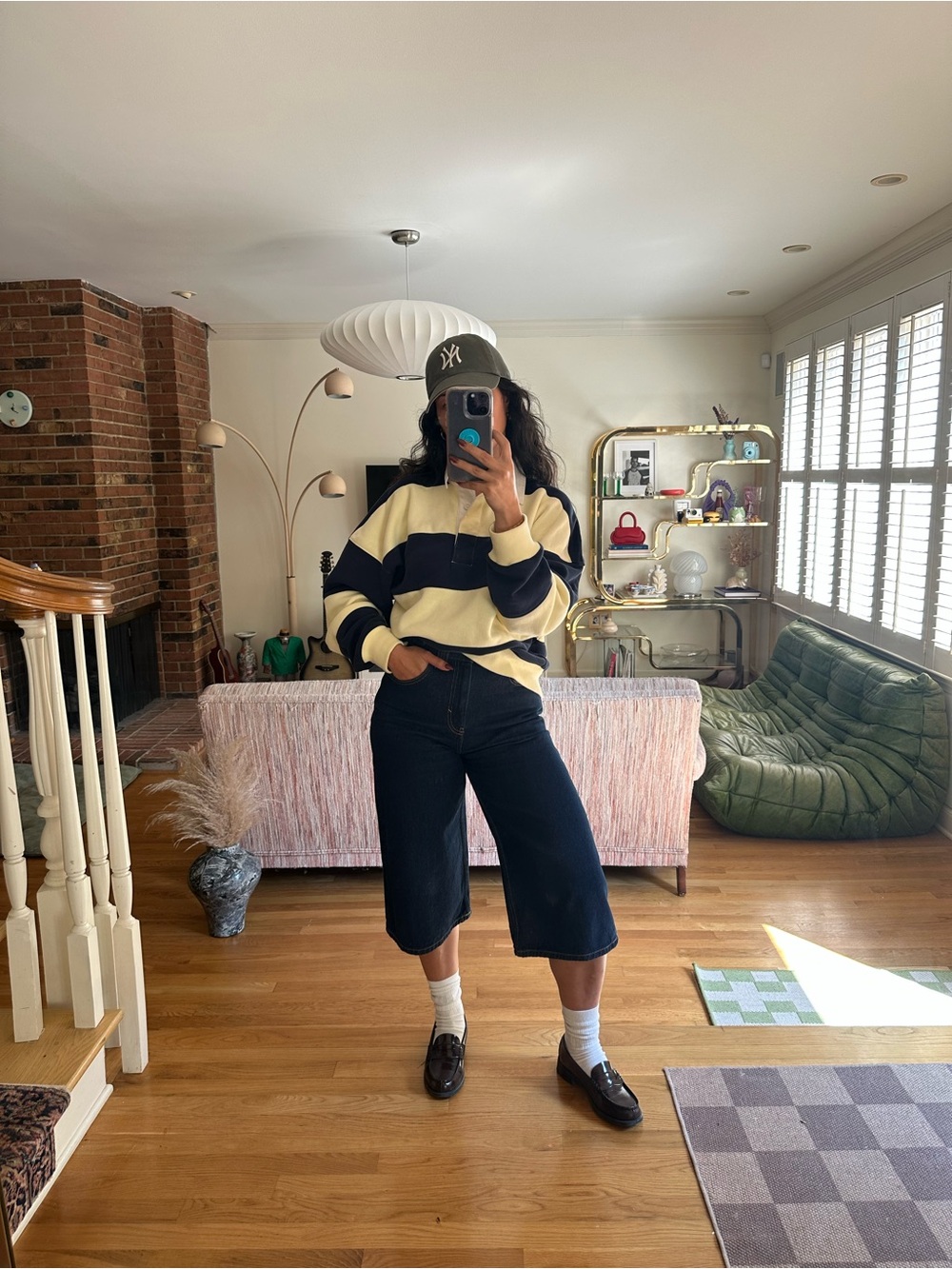 Mango Rinse Denim Culottes Jorts